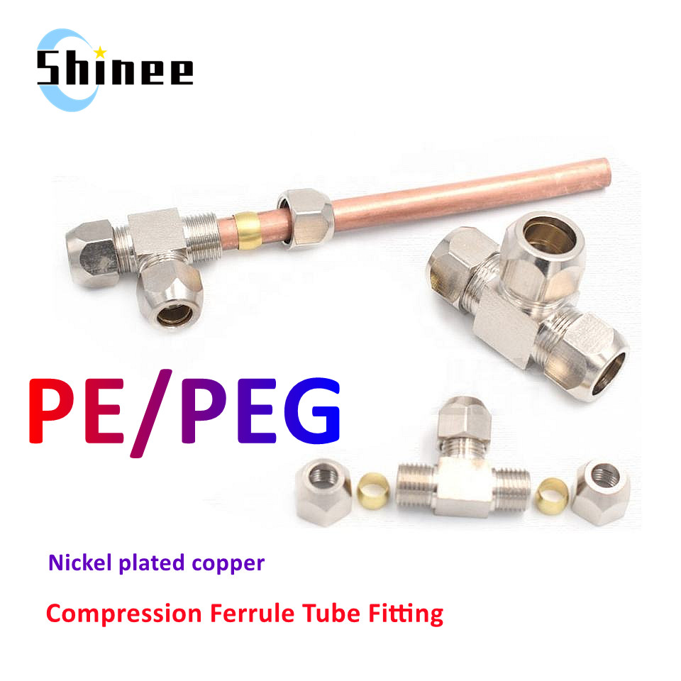 Compression Fitting Brass - 1 adet pnömatik bağlantı parçaları pirinç