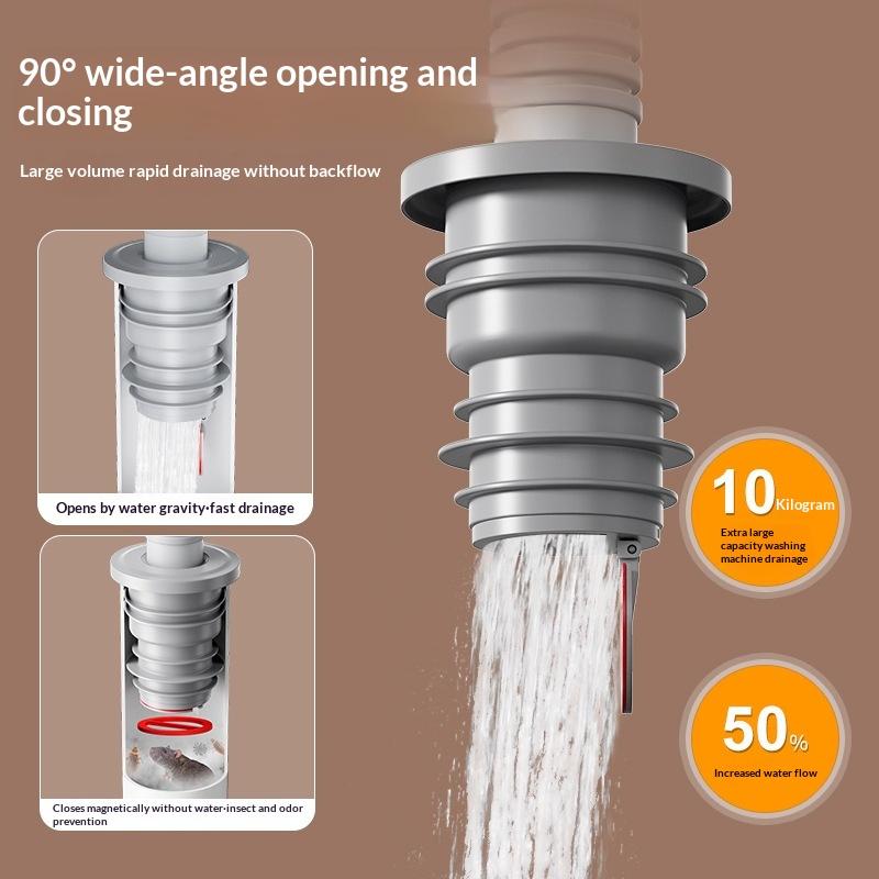 Drain Pipe Clip - Banyo Kanalizasyon Conta Halkası Koku Önleyici