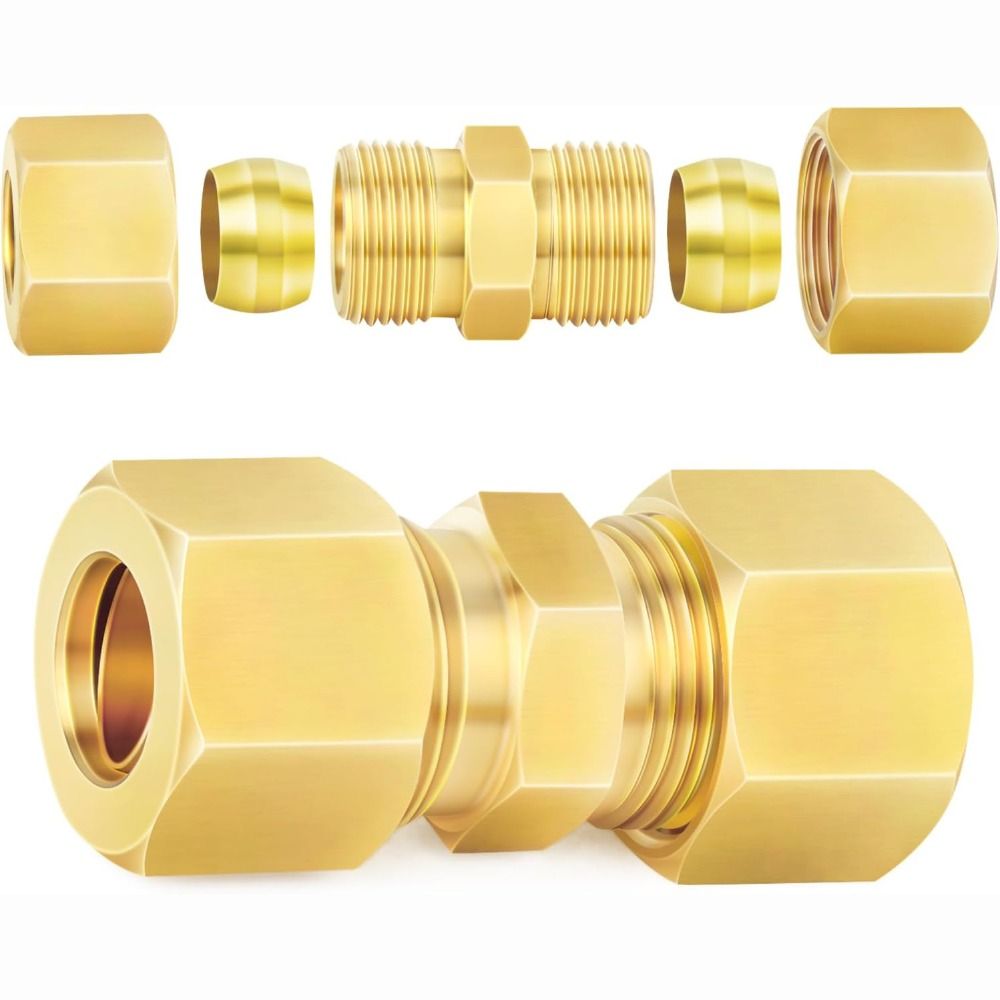 Compression Fitting Brass - Adaptör Pirinç Pirinç Sıkıştırmalı Bağlantı Parçası