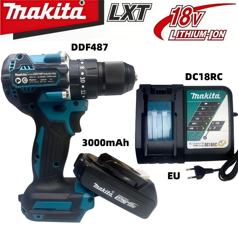 Makita Drill Ddf484 - Makita DDF487 10mm Fırçasız 18V 3.0Ah