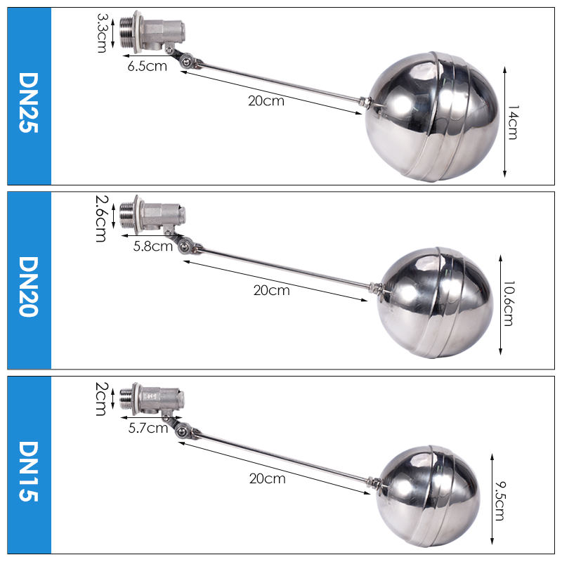 DN15/20/25 Ayarlanabilir Şaman - Float Ball Valve incelemesi ve fiyatı