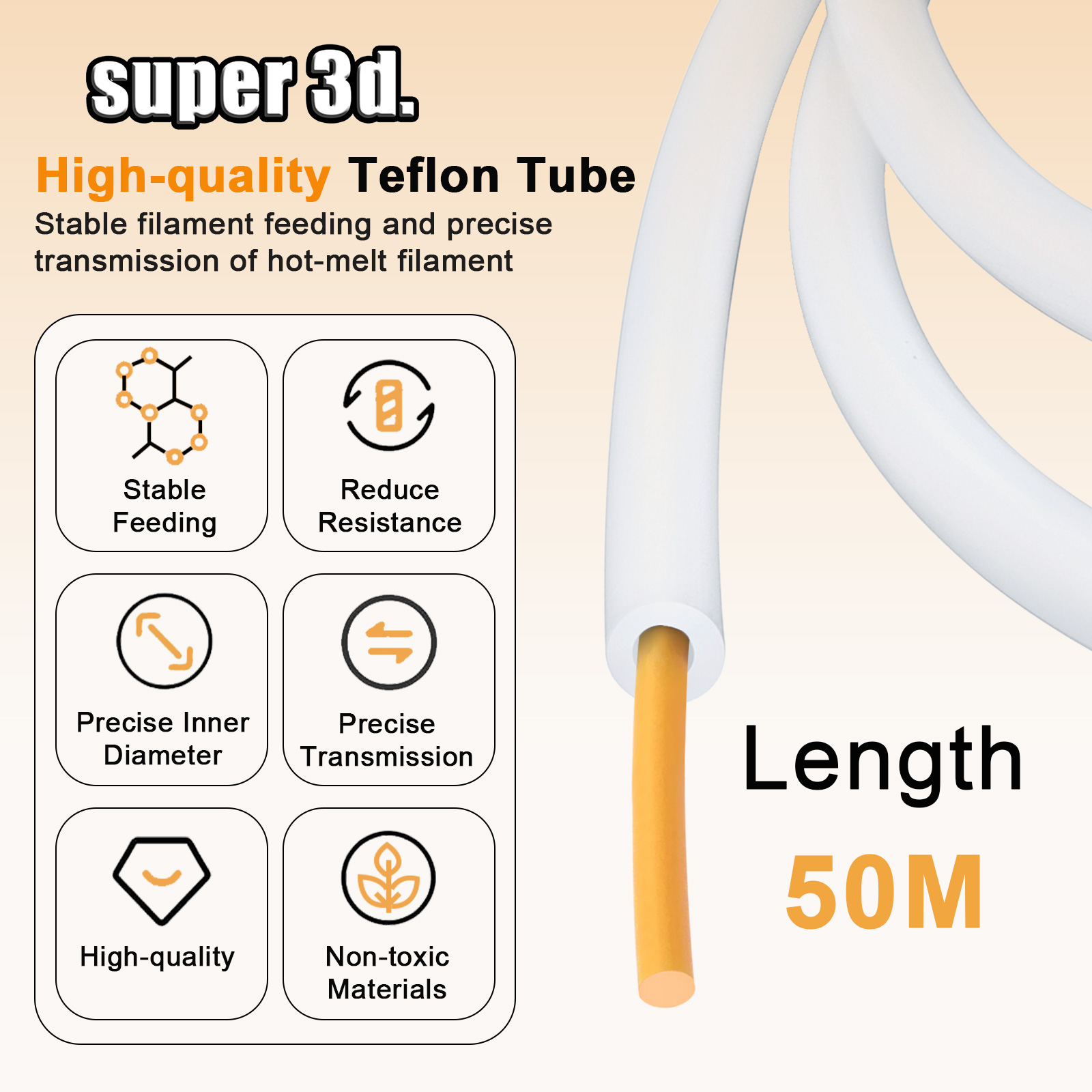 P2S Teflon Boru 3D Yazıcı 2.5m - Ptfe Tape Thread incelemesi ve fiyatı