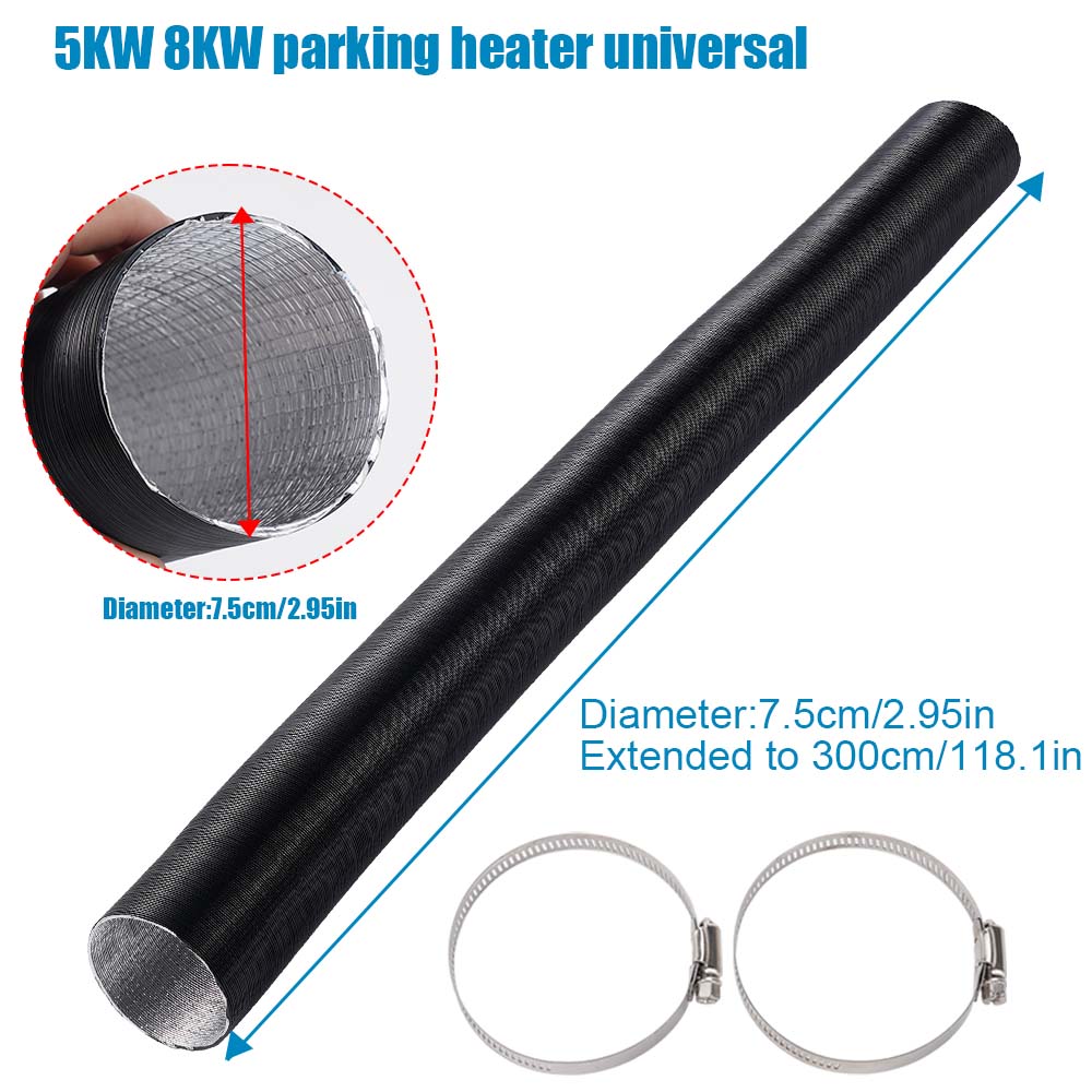 75mm Hava Dizel Park Isıtıcı K - Flexible Hose Braided incelemesi ve fiyatı