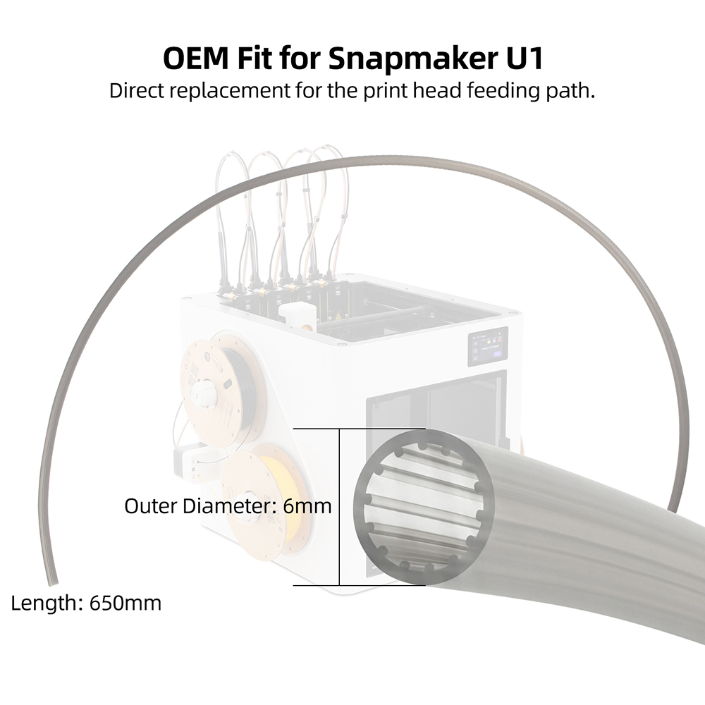 Snapmaker U1 için Düşük Direnç - Ptfe Tape Thread incelemesi ve fiyatı