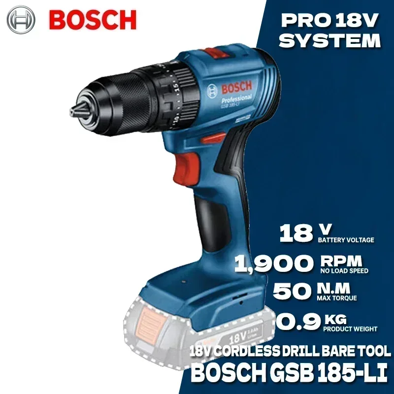 Bosch GSB 185-LI 18V Akülü Dar - Bosch Drill Gsb 18V incelemesi ve fiyatı