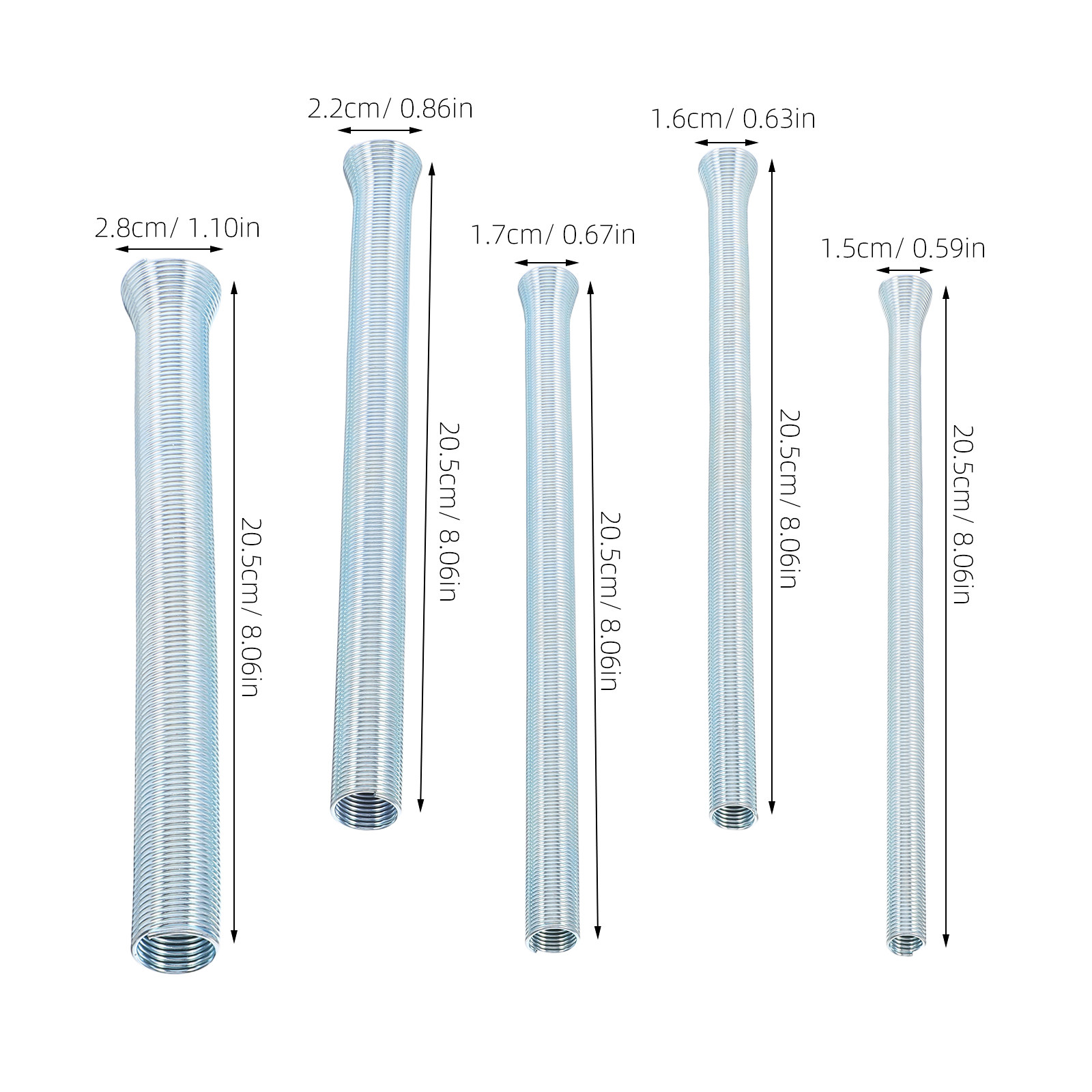 5 Parça Yaylı Boru Bükme Seti  - Pipe Bending Spring incelemesi ve fiyatı