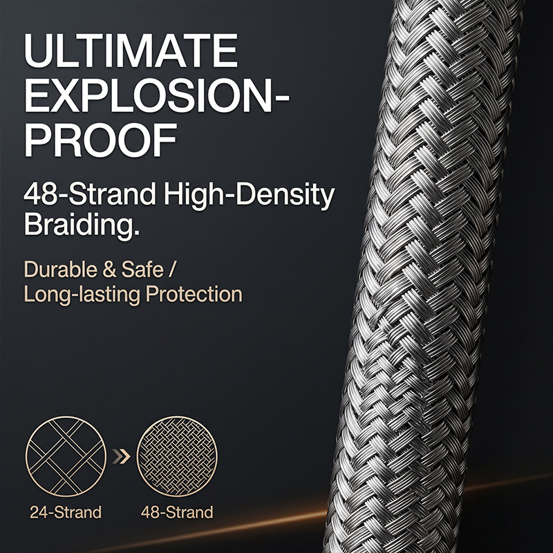 20mm Paslanmaz Çelik Örgülü Es - Flexible Hose Braided incelemesi ve fiyatı