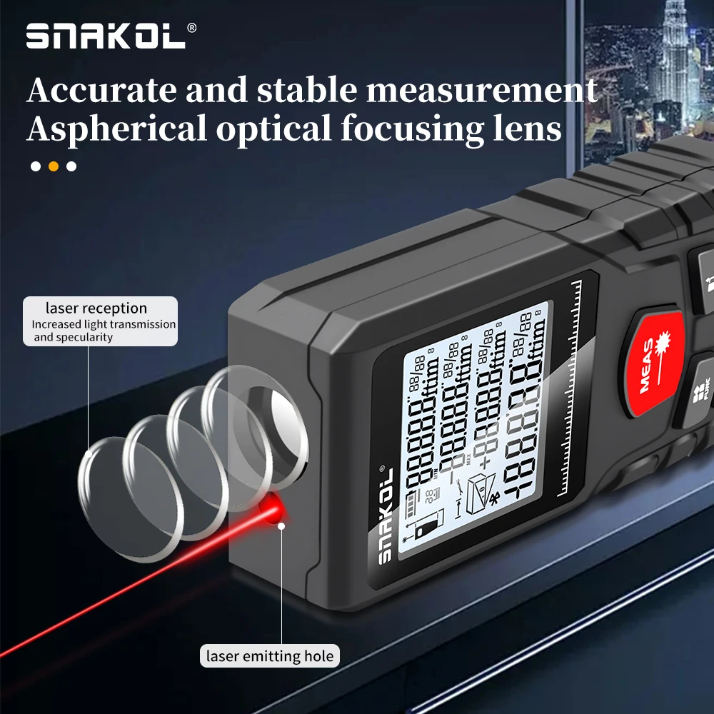 SNAKOL Lazer Mesafe Ölçer 50m  - Stanley Tape 25Ft incelemesi ve fiyatı